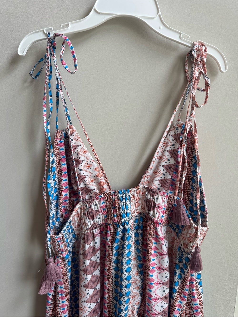 Lulus Maxin' Relaxin' Blue Multi Print Maxi Dress - Picture 11 of 16